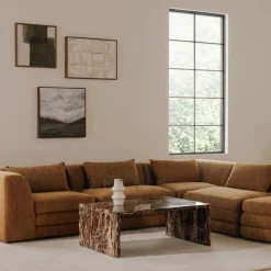West Elm Kallai Marble Coffee Table (40")