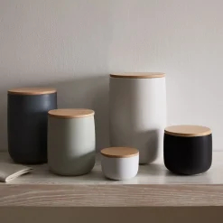 West Elm Kaloh Stoneware Kitchen Canisters