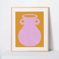West Elm Kate Arends Framed Print - Lilac Vase