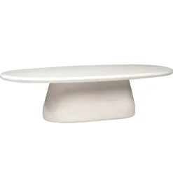 West Elm Kathleen Oval Outdoor Concrete Coffee Table (55")