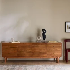 West Elm Keira Solid Wood Media Console (80")