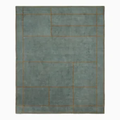 West Elm Kelsey Grid Wool Jute Rug