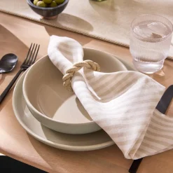 West Elm Keraclay Speckled Napkin Rings