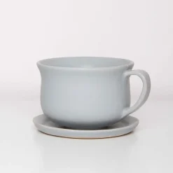 West Elm Keraclay Teacup & Saucer