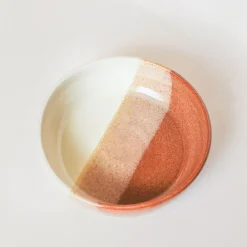 West Elm Keraclay Tri-Color Amber Plate