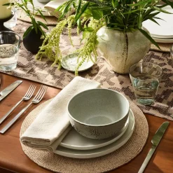 West Elm Kiku Stoneware Floral Coasters