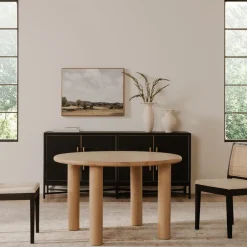 West Elm Kosciusko Round Oak Dining Table (48")