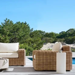 West Elm Kos Indoor/Outdoor Concrete Drink Table (10")