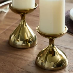 West Elm Kuba Metal Pillar Holders