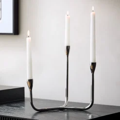 West Elm Kuba Metal Taper Centerpiece