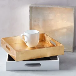 West Elm Lacquer Wood Trays - Square