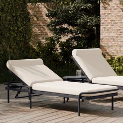 West Elm Lagos Aluminum Outdoor Chaise Lounge