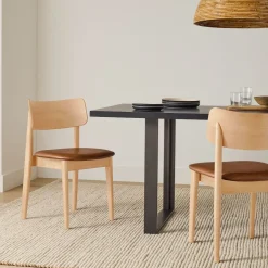 West Elm Lalia Leather Dining Chair