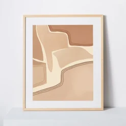 West Elm Élan Byrd Framed Print - Desert Path