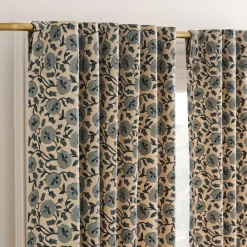 West Elm Laney Floral Curtain
