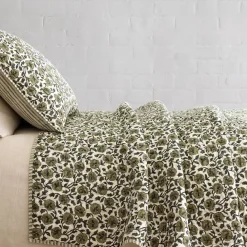 West Elm Laney Floral Quilt & Shams