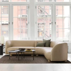 West Elm Laurent Leather 3-Piece L-Shaped Wedge Sectional (111.5")