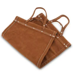 West Elm Leather Firewood Carrier