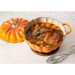 West Elm Le Creuset Enameled Cast Iron Signature Pumpkin Cocotte