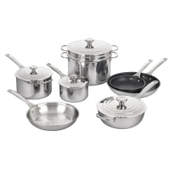 West Elm Le Creuset Stainless Steel Cookware (Set of 12)
