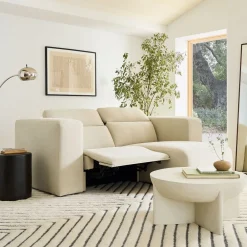 West Elm Leo Motion Reclining Small 2-Piece Chaise Sectional (92.5")