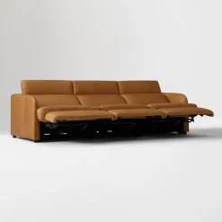 West Elm Leroy Motion Reclining Leather Sofa (75"–108")