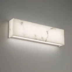 West Elm Linear Marbled LED Sconce