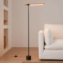 West Elm Linear Wood LED Floor Lamp (52")
