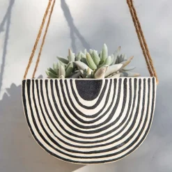 West Elm Little Korboose Hanging Planter - Rainbow Roads