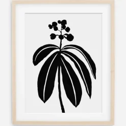 West Elm Living Pattern Framed Print - Dichorisandra Thyrsiflora