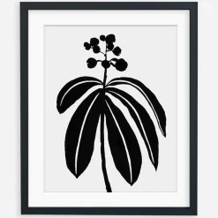 West Elm Living Pattern Framed Print - Dichorisandra Thyrsiflora