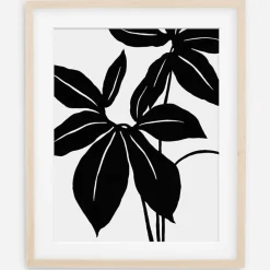 West Elm Living Pattern Framed Print - Xanthosoma Wendla