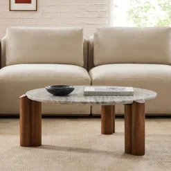 West Elm Lorraine Marble Coffee Table (36")