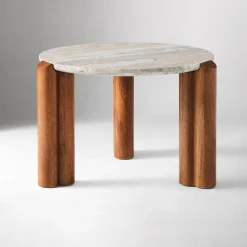 West Elm Lorraine Marble Side Table (24")