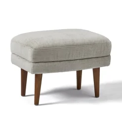 West Elm Lucia Ottoman - Wood Legs