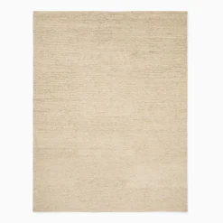 West Elm Luxe Hand-Knotted Ribbed Jute Rug