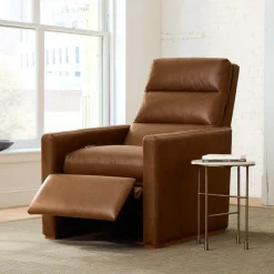 West Elm Maguire Leather Power Recliner