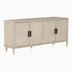 West Elm Mahogany Wood Buffet (75")