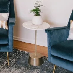 West Elm Maisie Marble Side Table (16")