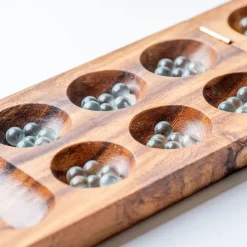 West Elm Mango Wood Mancala Game Board