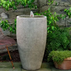 West Elm Manzanita Cast Stone Fountain