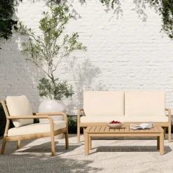 West Elm Mara Vista Outdoor Sofa (63"), Lounge Chair & Coffee Table (44") Set