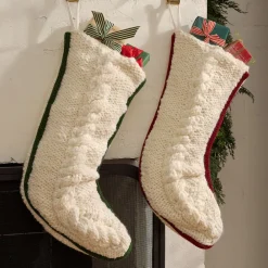 West Elm Maren Knit Stocking