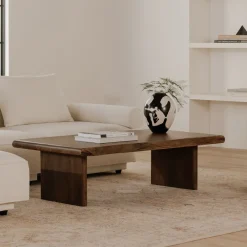 West Elm Margaret Live Edge Coffee Table (55")
