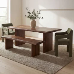 West Elm Margaret Live Edge Dining Bench