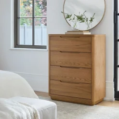 West Elm Mariselle Oak 4-Drawer Dresser (31")