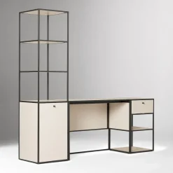 West Elm Marlowe Desk (42"), Narrow Shelf (18") & Small Storage Tower (18") Set