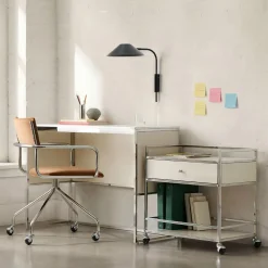 West Elm Marlowe Desk (42") & Storage Cart (30") Set