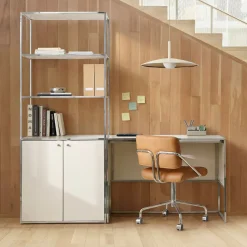 West Elm Marlowe Desk (42") & Wide Shelf (30") Set