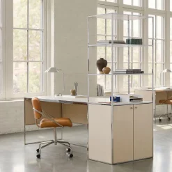 West Elm Marlowe Desk (60") & Wide Shelf (30") Set